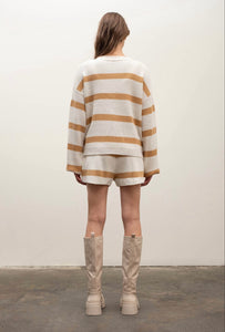 Mustard Stripped Sweater