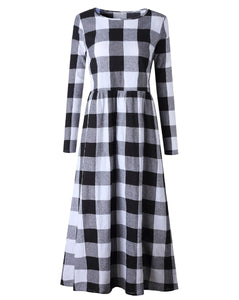 Black and White Checkered Dress