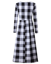 Load image into Gallery viewer, Black and White Checkered Dress