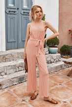 Load image into Gallery viewer, Sleeveless Stripe Jumpsuit